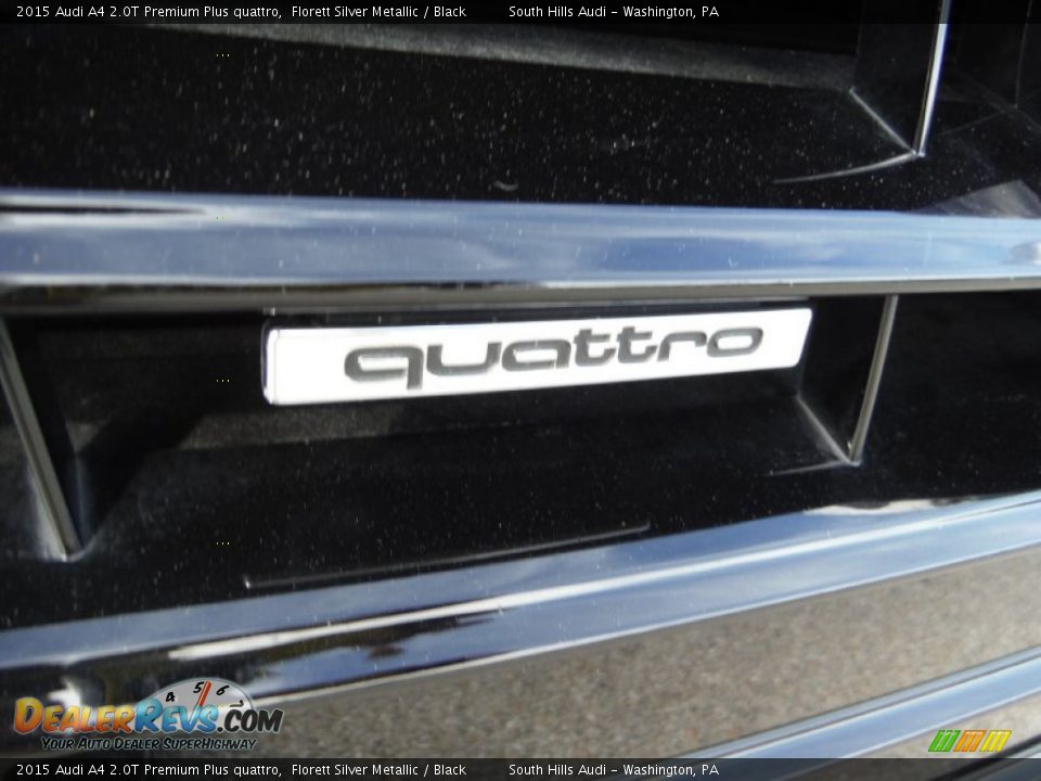 2015 Audi A4 2.0T Premium Plus quattro Florett Silver Metallic / Black Photo #9