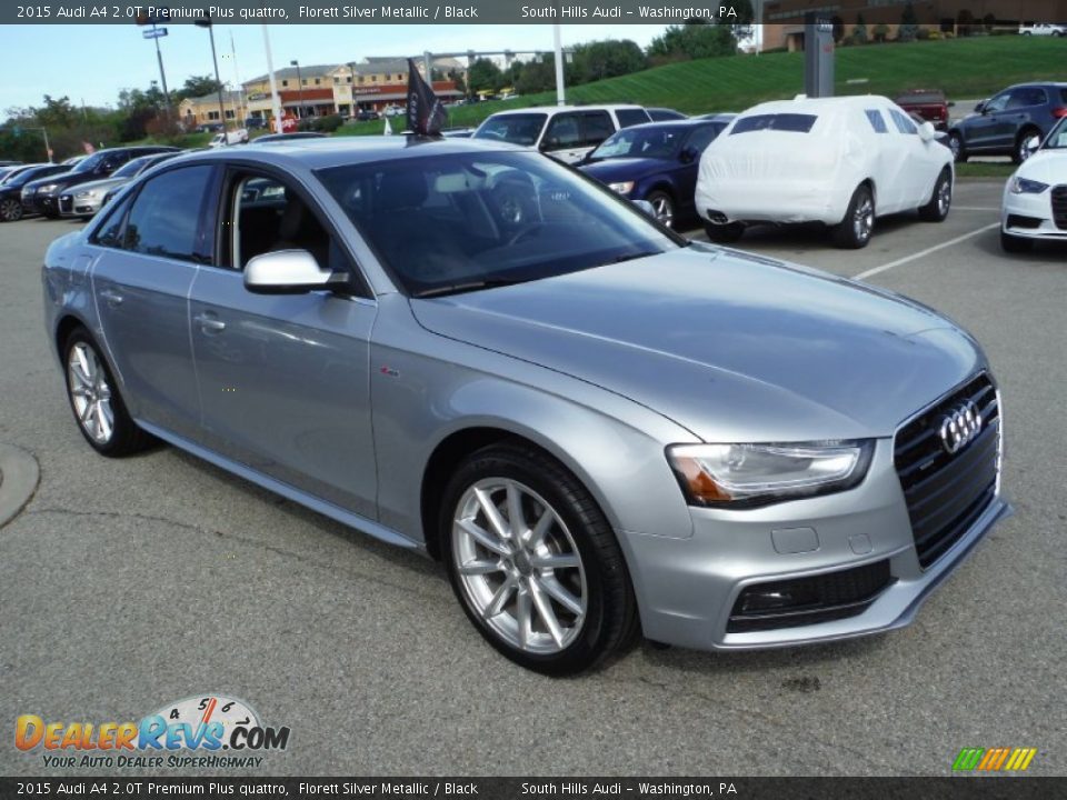 2015 Audi A4 2.0T Premium Plus quattro Florett Silver Metallic / Black Photo #10