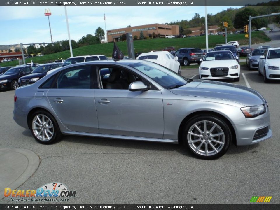 2015 Audi A4 2.0T Premium Plus quattro Florett Silver Metallic / Black Photo #11