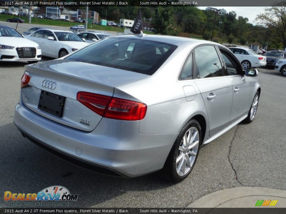 2015 Audi A4 2.0T Premium Plus quattro Florett Silver Metallic / Black Photo #14