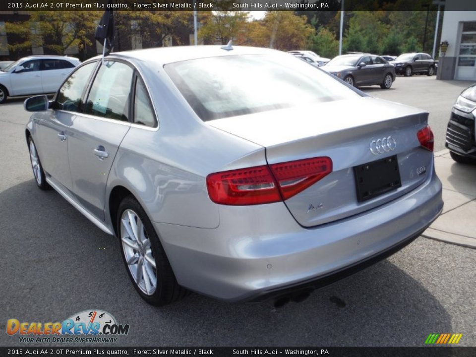 2015 Audi A4 2.0T Premium Plus quattro Florett Silver Metallic / Black Photo #16