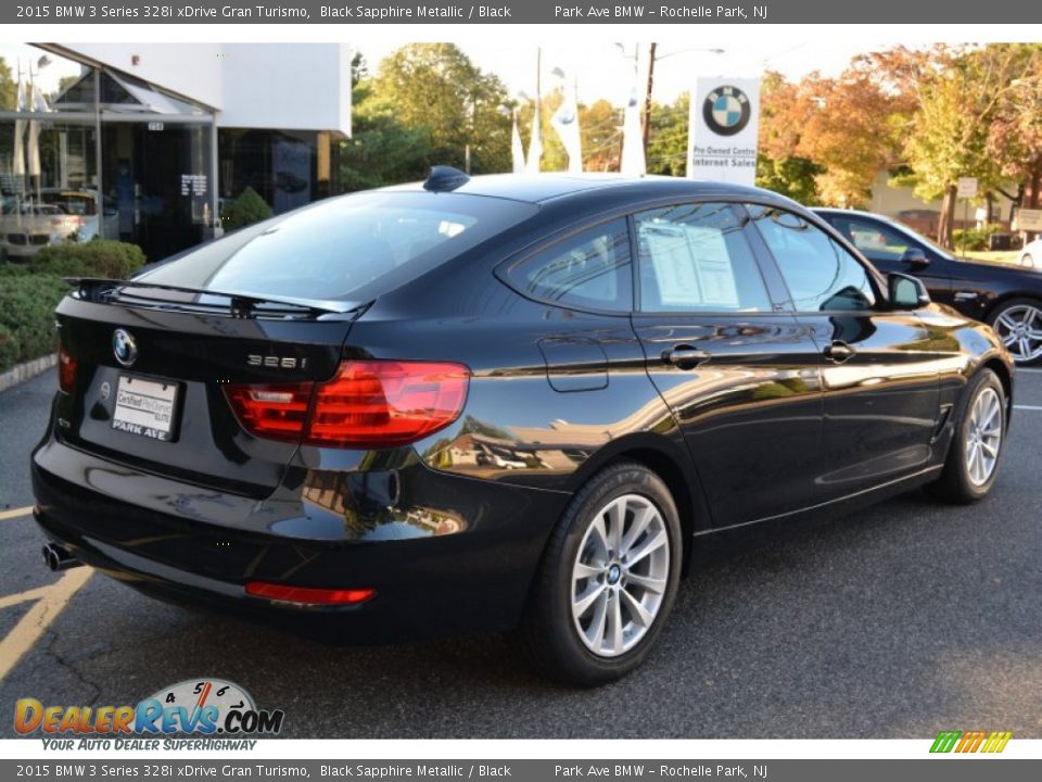 2015 BMW 3 Series 328i xDrive Gran Turismo Black Sapphire Metallic / Black Photo #3