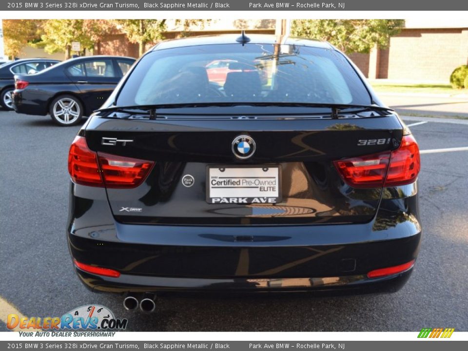 2015 BMW 3 Series 328i xDrive Gran Turismo Black Sapphire Metallic / Black Photo #4