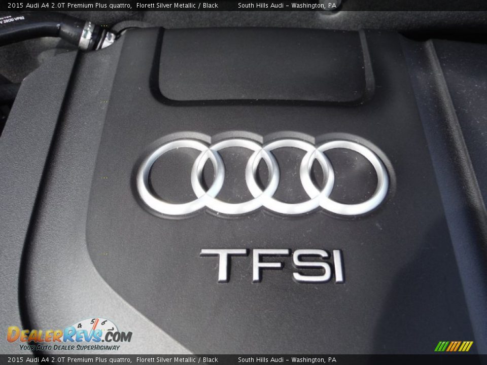 2015 Audi A4 2.0T Premium Plus quattro Florett Silver Metallic / Black Photo #19