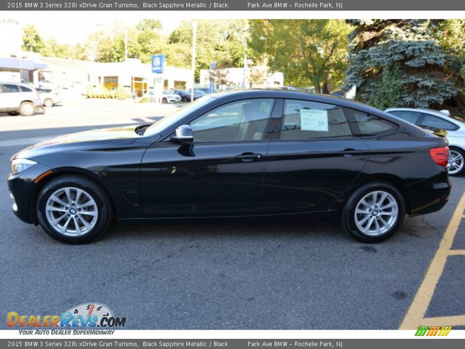 2015 BMW 3 Series 328i xDrive Gran Turismo Black Sapphire Metallic / Black Photo #5