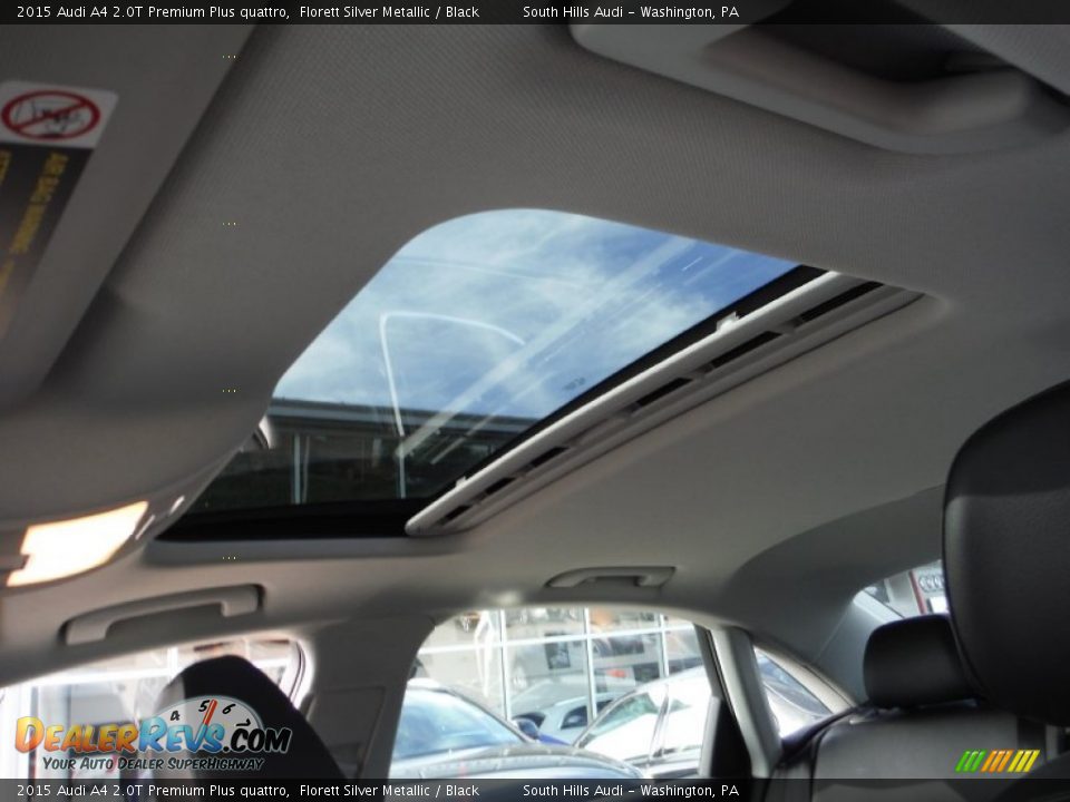 2015 Audi A4 2.0T Premium Plus quattro Florett Silver Metallic / Black Photo #20