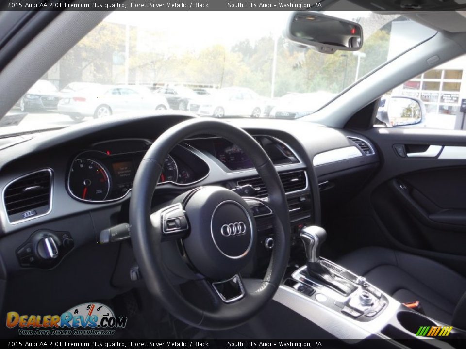 2015 Audi A4 2.0T Premium Plus quattro Florett Silver Metallic / Black Photo #21
