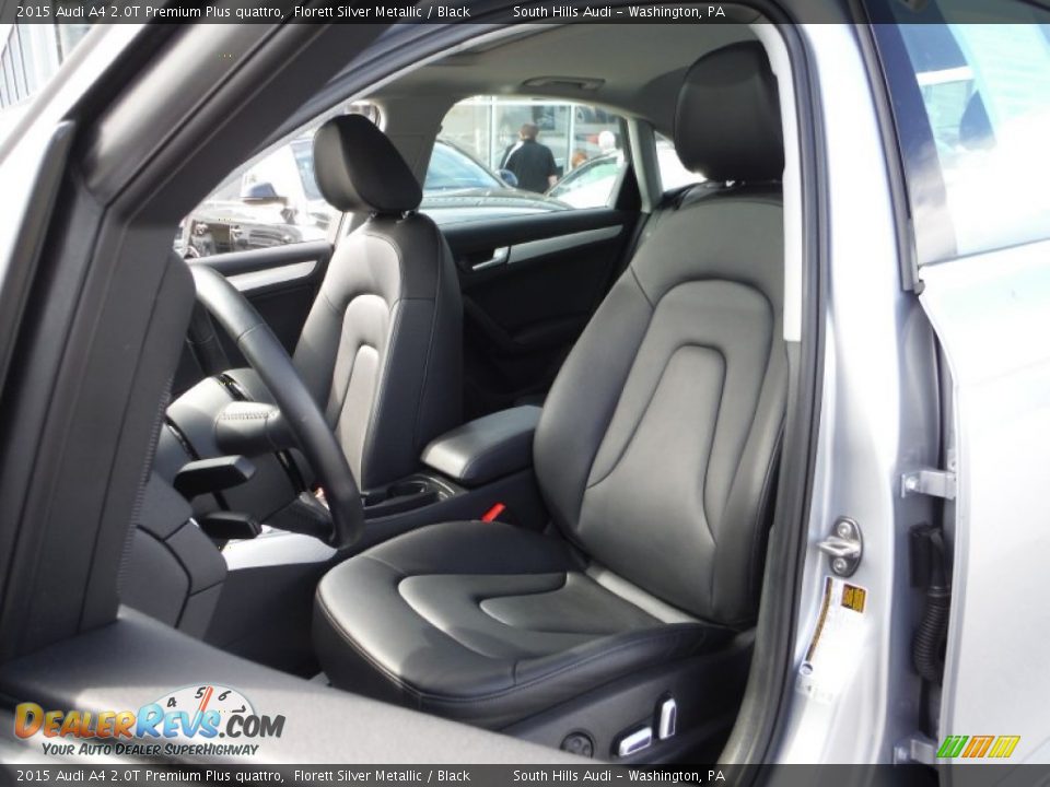 2015 Audi A4 2.0T Premium Plus quattro Florett Silver Metallic / Black Photo #22