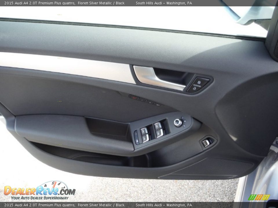 2015 Audi A4 2.0T Premium Plus quattro Florett Silver Metallic / Black Photo #25