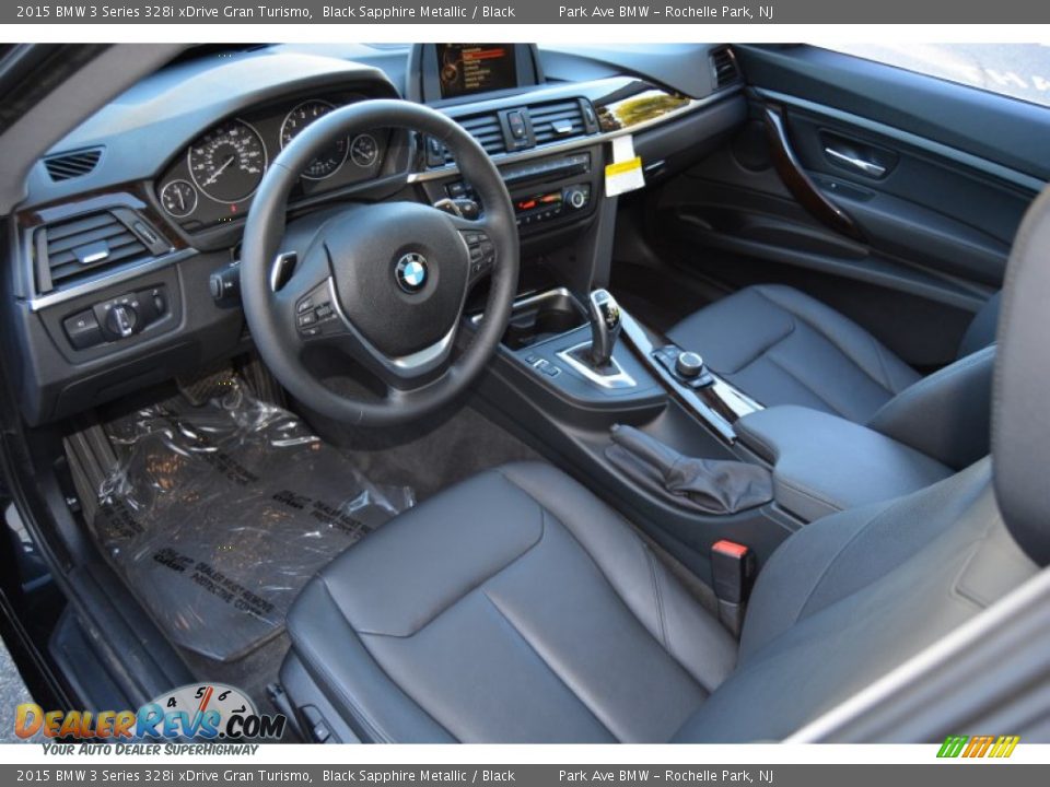 2015 BMW 3 Series 328i xDrive Gran Turismo Black Sapphire Metallic / Black Photo #10