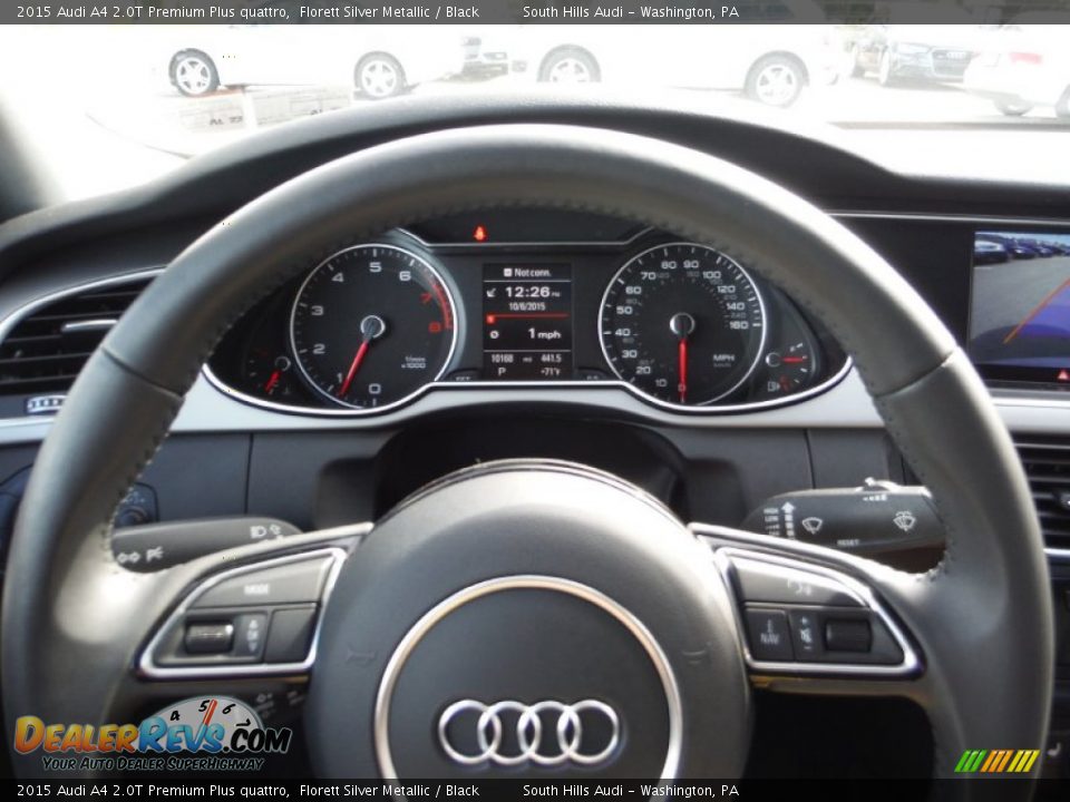 2015 Audi A4 2.0T Premium Plus quattro Florett Silver Metallic / Black Photo #31