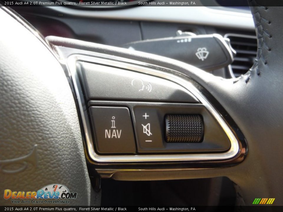 2015 Audi A4 2.0T Premium Plus quattro Florett Silver Metallic / Black Photo #32