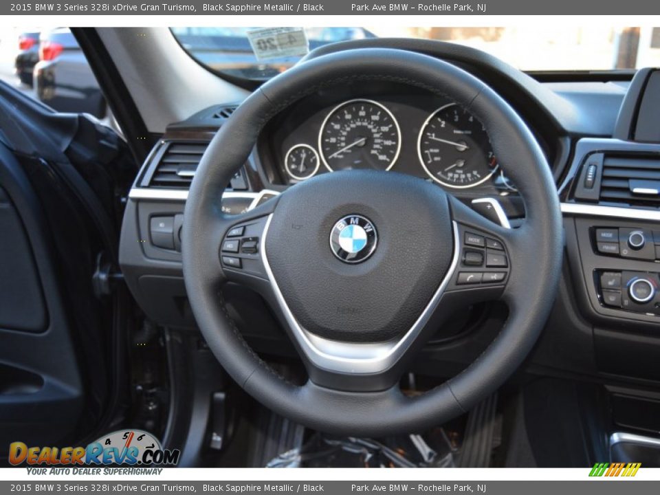2015 BMW 3 Series 328i xDrive Gran Turismo Black Sapphire Metallic / Black Photo #18