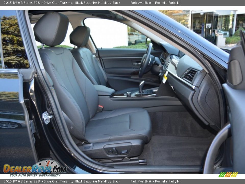 2015 BMW 3 Series 328i xDrive Gran Turismo Black Sapphire Metallic / Black Photo #28