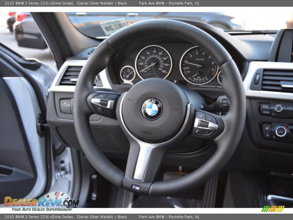 2015 BMW 3 Series 320i xDrive Sedan Glacier Silver Metallic / Black Photo #18