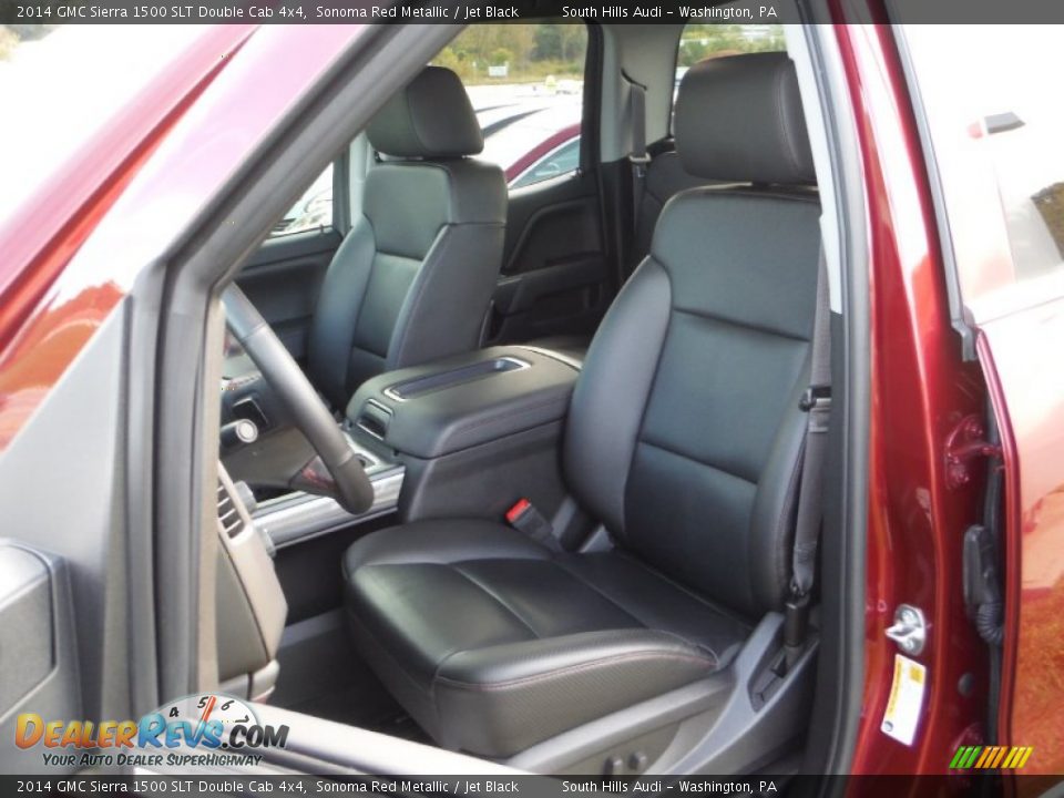 2014 GMC Sierra 1500 SLT Double Cab 4x4 Sonoma Red Metallic / Jet Black Photo #21