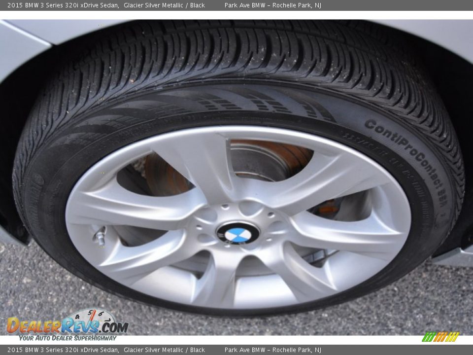 2015 BMW 3 Series 320i xDrive Sedan Glacier Silver Metallic / Black Photo #33