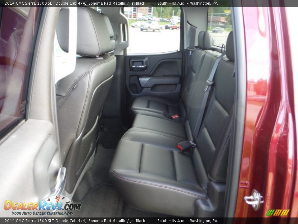 2014 GMC Sierra 1500 SLT Double Cab 4x4 Sonoma Red Metallic / Jet Black Photo #36