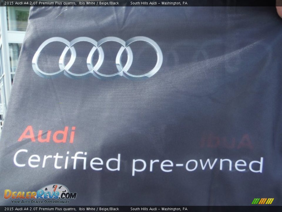 2015 Audi A4 2.0T Premium Plus quattro Ibis White / Beige/Black Photo #4