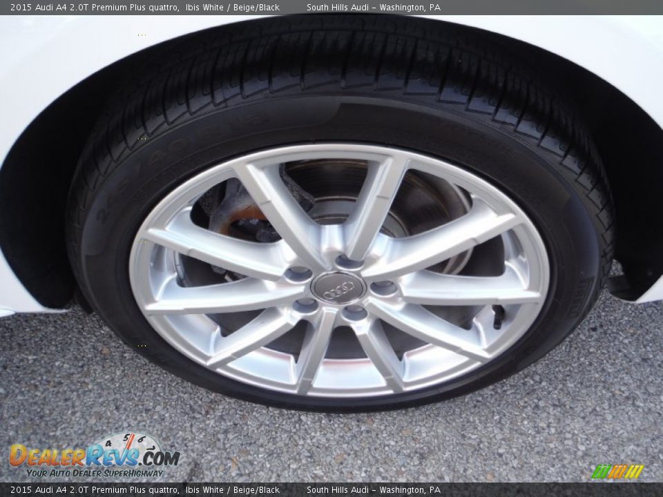 2015 Audi A4 2.0T Premium Plus quattro Ibis White / Beige/Black Photo #5