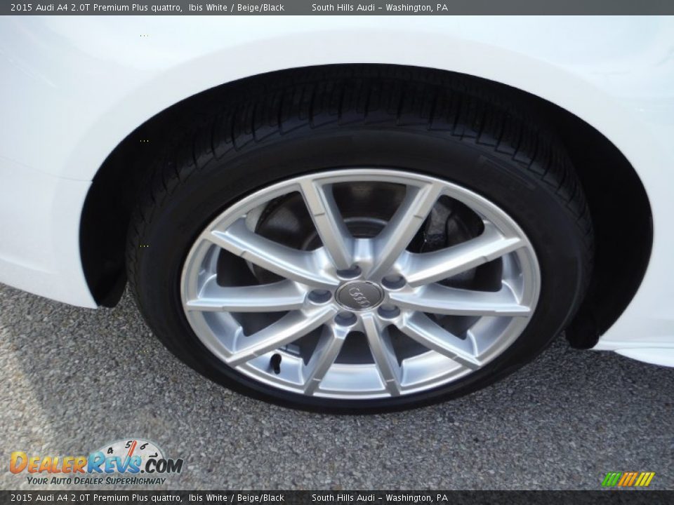 2015 Audi A4 2.0T Premium Plus quattro Ibis White / Beige/Black Photo #6