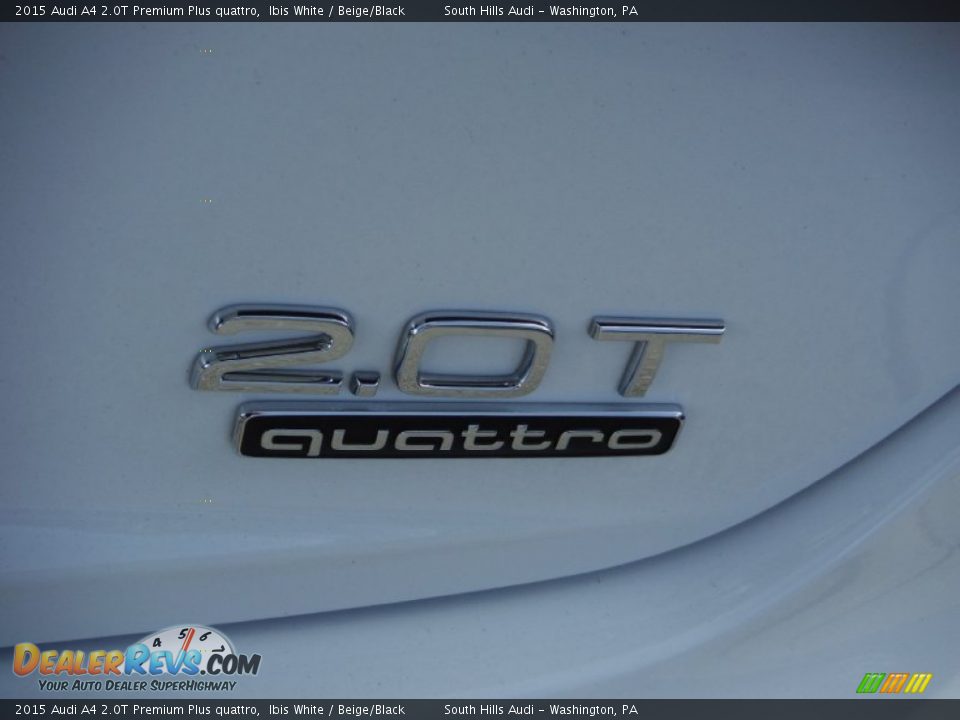 2015 Audi A4 2.0T Premium Plus quattro Ibis White / Beige/Black Photo #15