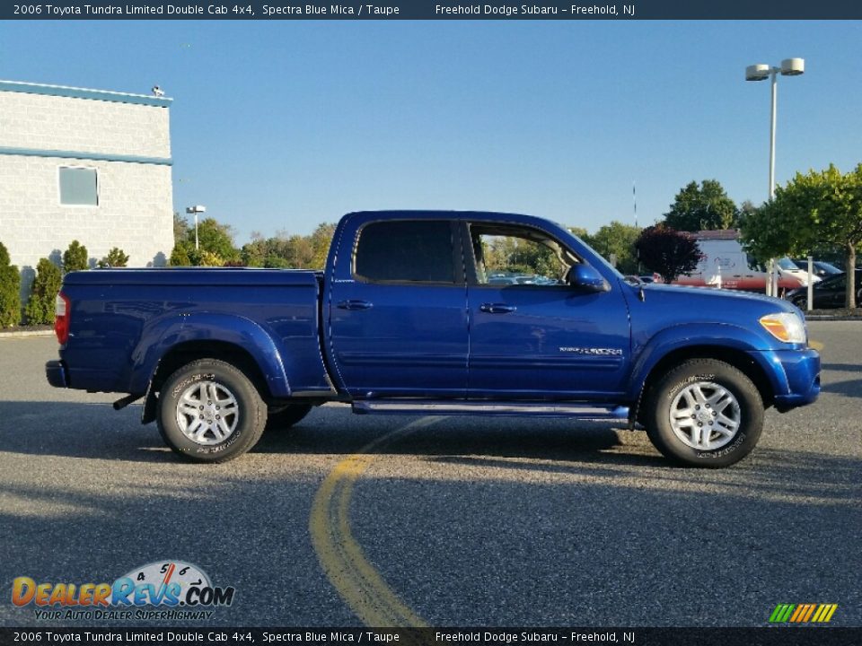 2006 Toyota Tundra Limited Double Cab 4x4 Spectra Blue Mica / Taupe Photo #2