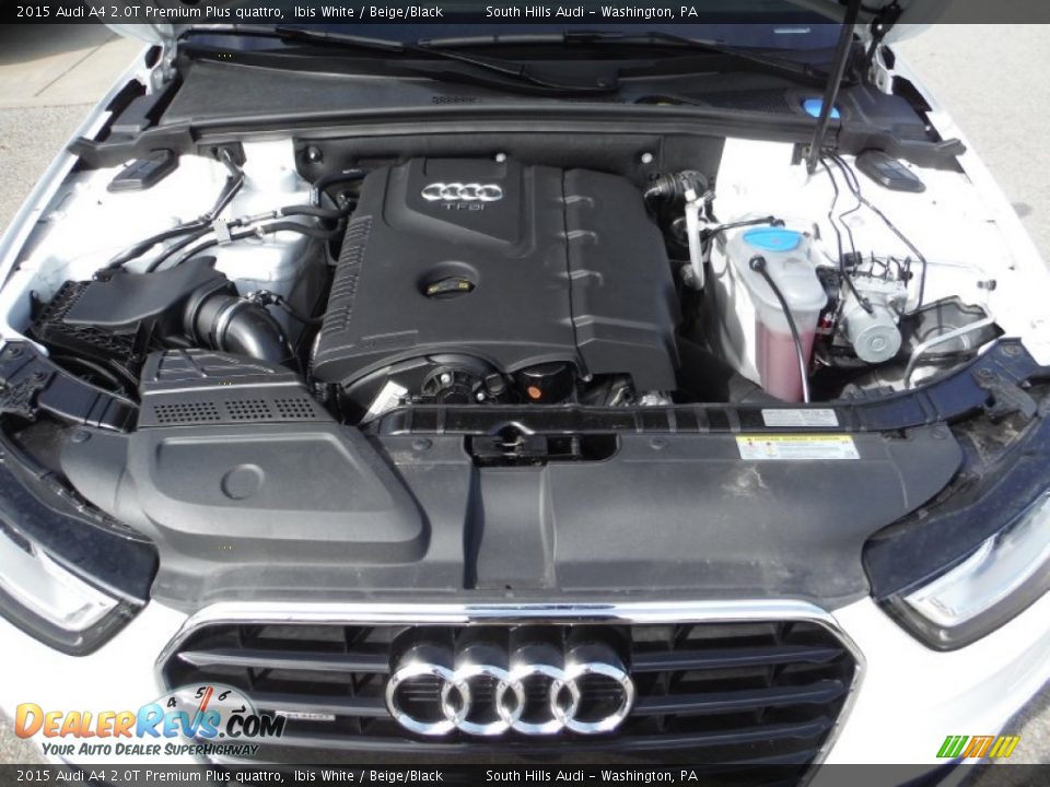 2015 Audi A4 2.0T Premium Plus quattro Ibis White / Beige/Black Photo #16