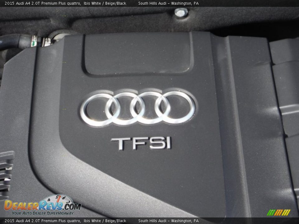 2015 Audi A4 2.0T Premium Plus quattro Ibis White / Beige/Black Photo #17