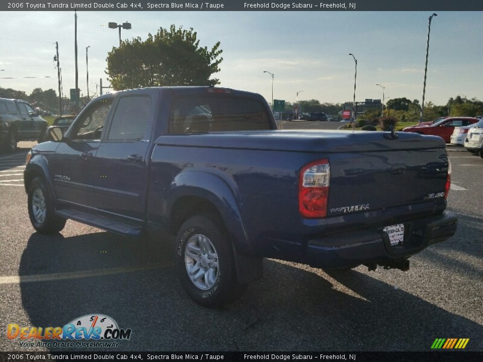 2006 Toyota Tundra Limited Double Cab 4x4 Spectra Blue Mica / Taupe Photo #5