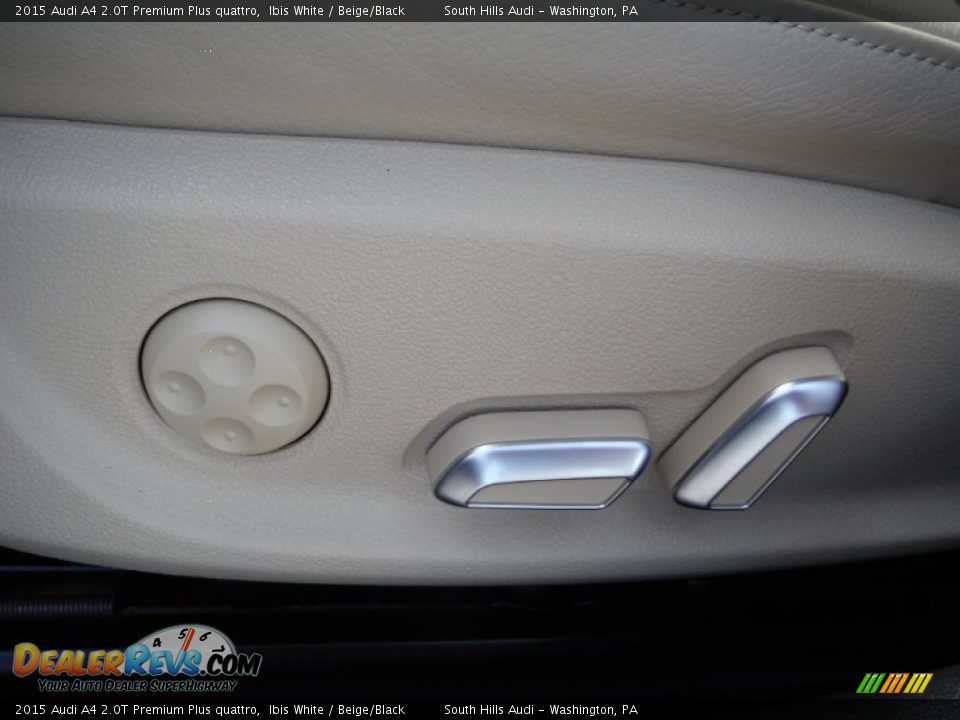 2015 Audi A4 2.0T Premium Plus quattro Ibis White / Beige/Black Photo #21