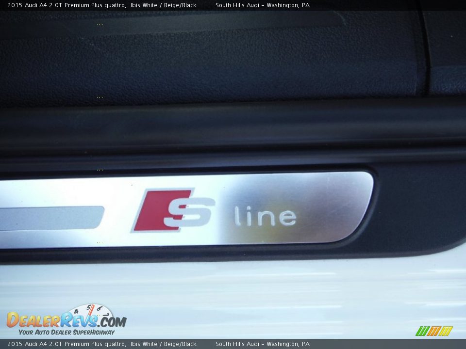 2015 Audi A4 2.0T Premium Plus quattro Ibis White / Beige/Black Photo #22