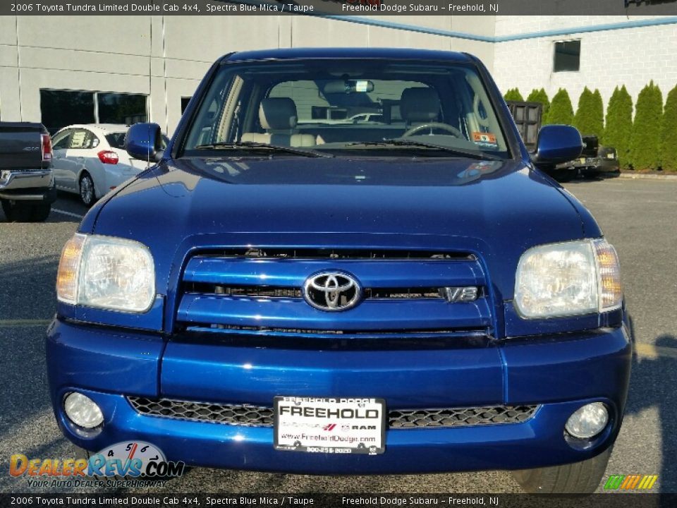 2006 Toyota Tundra Limited Double Cab 4x4 Spectra Blue Mica / Taupe Photo #8