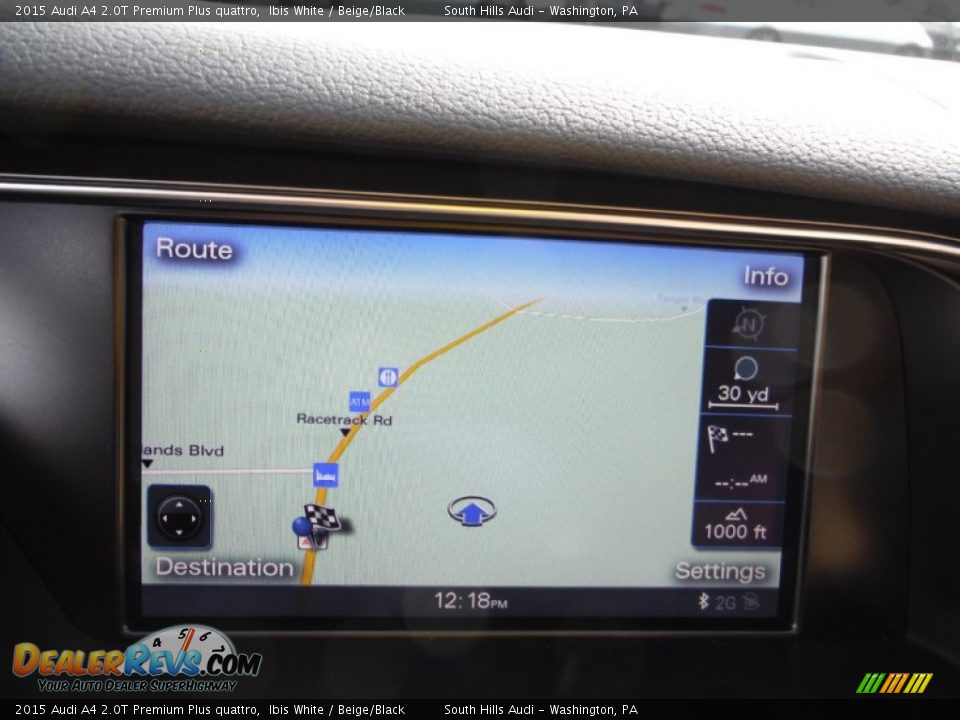 2015 Audi A4 2.0T Premium Plus quattro Ibis White / Beige/Black Photo #25