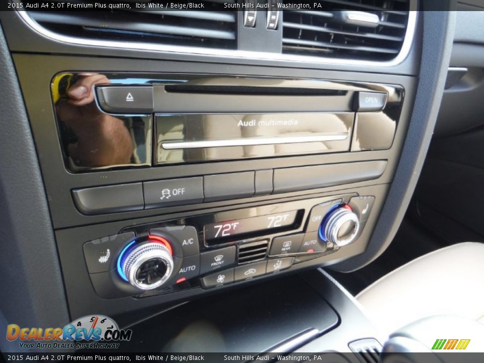 2015 Audi A4 2.0T Premium Plus quattro Ibis White / Beige/Black Photo #27
