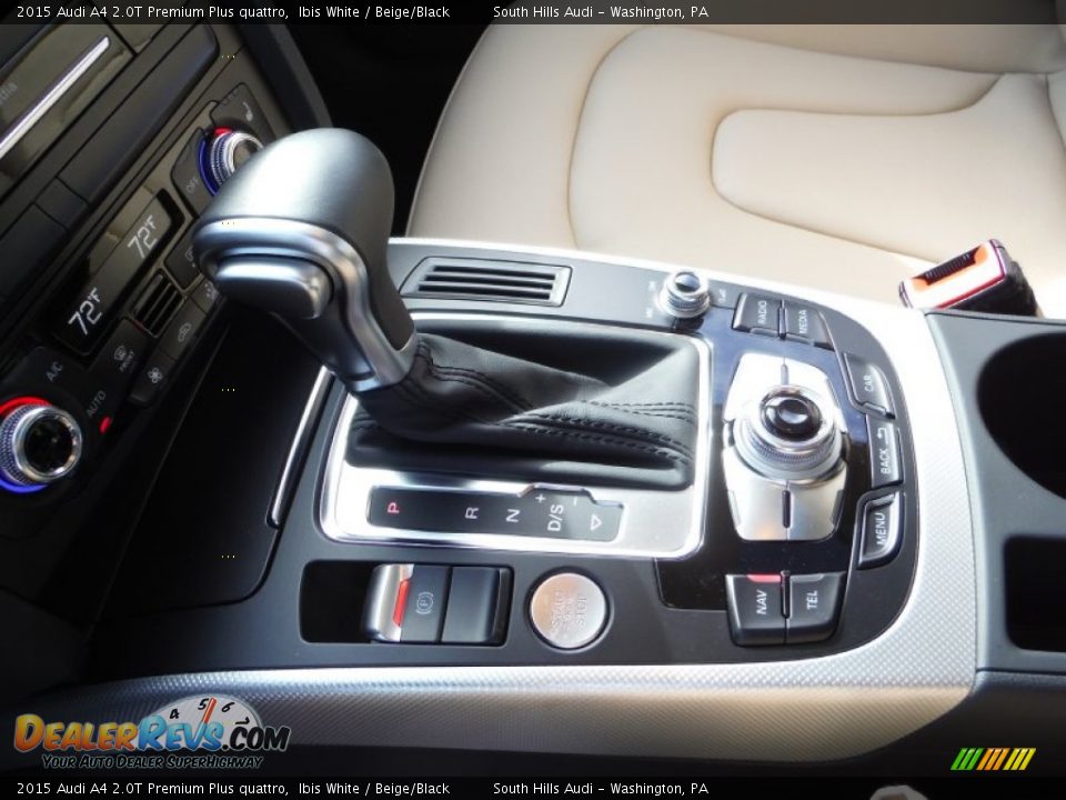 2015 Audi A4 2.0T Premium Plus quattro Ibis White / Beige/Black Photo #28
