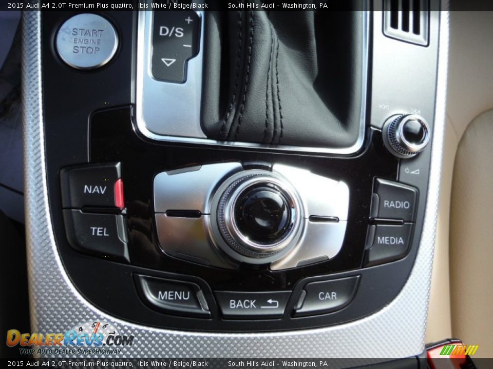 2015 Audi A4 2.0T Premium Plus quattro Ibis White / Beige/Black Photo #29