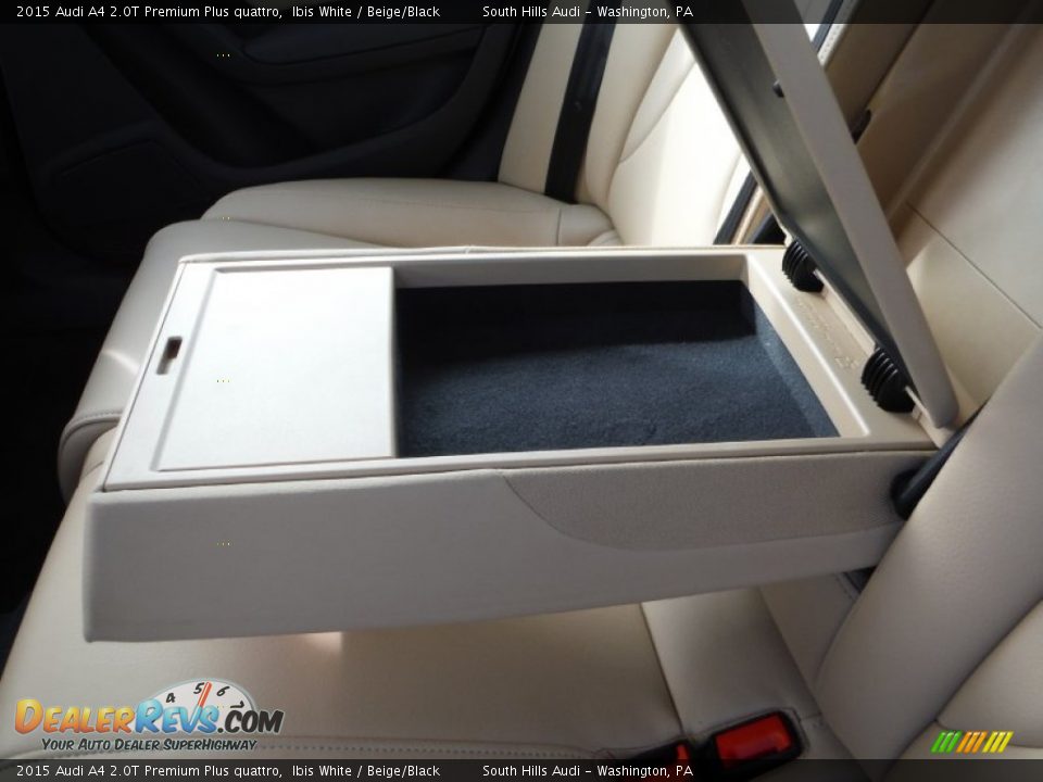 2015 Audi A4 2.0T Premium Plus quattro Ibis White / Beige/Black Photo #33
