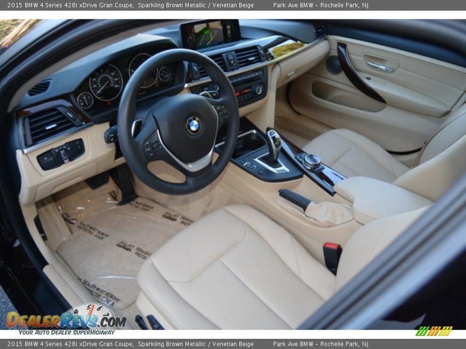 2015 BMW 4 Series 428i xDrive Gran Coupe Sparkling Brown Metallic / Venetian Beige Photo #11