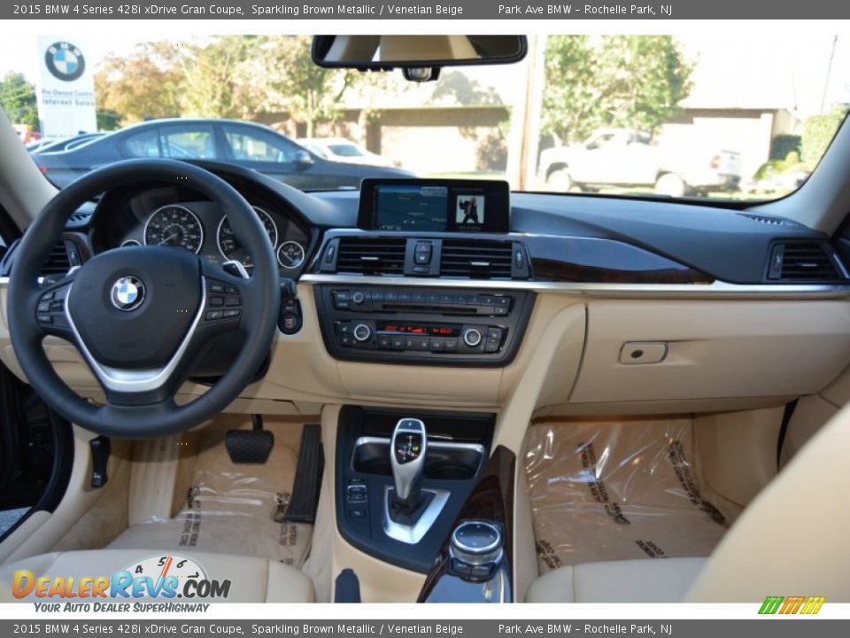 2015 BMW 4 Series 428i xDrive Gran Coupe Sparkling Brown Metallic / Venetian Beige Photo #16