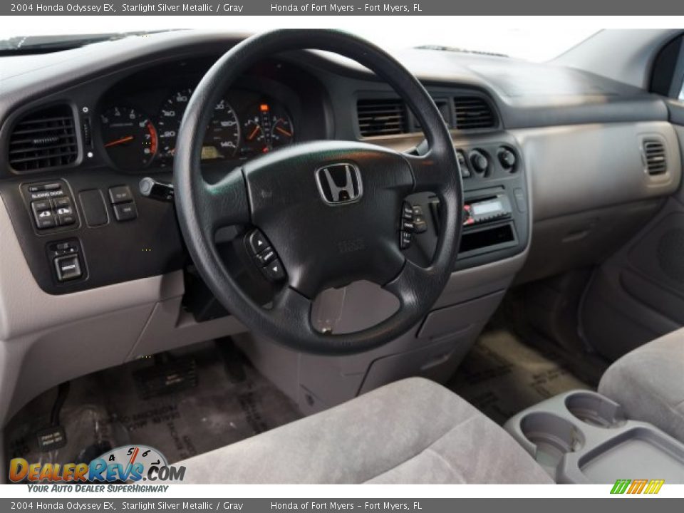 2004 Honda Odyssey EX Starlight Silver Metallic / Gray Photo #10