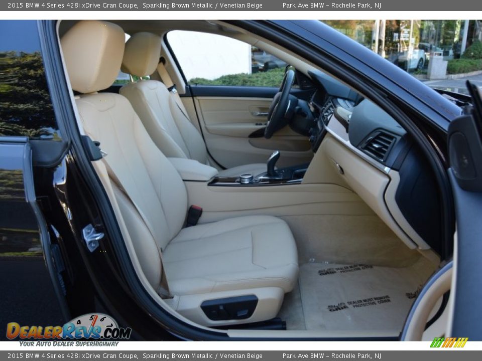 2015 BMW 4 Series 428i xDrive Gran Coupe Sparkling Brown Metallic / Venetian Beige Photo #29
