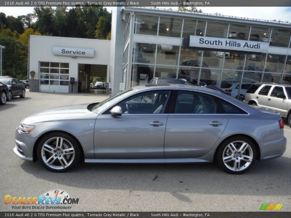 2016 Audi A6 2.0 TFSI Premium Plus quattro Tornado Grey Metallic / Black Photo #2