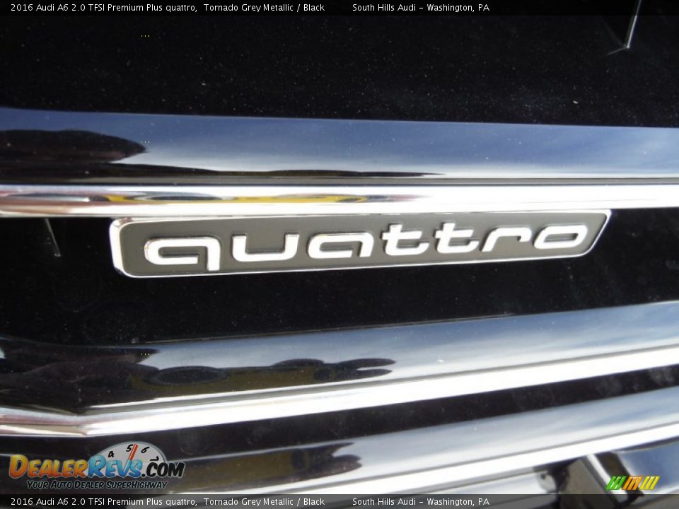 2016 Audi A6 2.0 TFSI Premium Plus quattro Tornado Grey Metallic / Black Photo #8