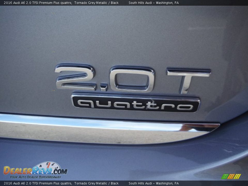 2016 Audi A6 2.0 TFSI Premium Plus quattro Tornado Grey Metallic / Black Photo #14