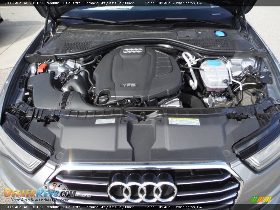 2016 Audi A6 2.0 TFSI Premium Plus quattro Tornado Grey Metallic / Black Photo #17