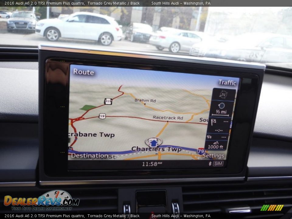 2016 Audi A6 2.0 TFSI Premium Plus quattro Tornado Grey Metallic / Black Photo #25
