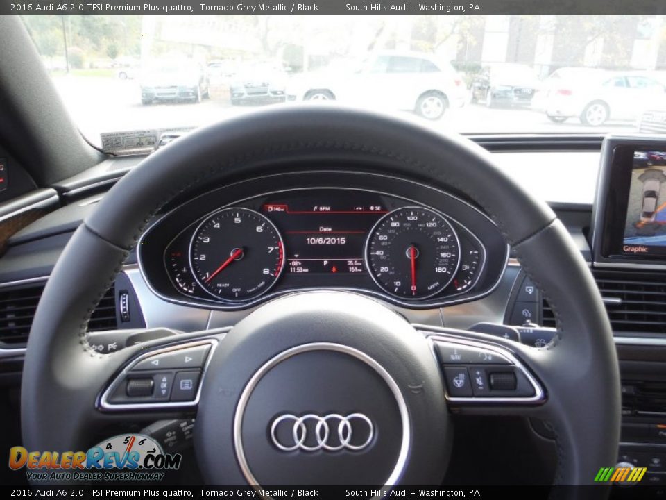 2016 Audi A6 2.0 TFSI Premium Plus quattro Tornado Grey Metallic / Black Photo #29