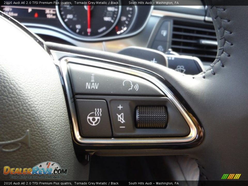 2016 Audi A6 2.0 TFSI Premium Plus quattro Tornado Grey Metallic / Black Photo #30