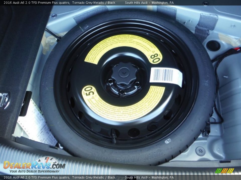 2016 Audi A6 2.0 TFSI Premium Plus quattro Tornado Grey Metallic / Black Photo #36